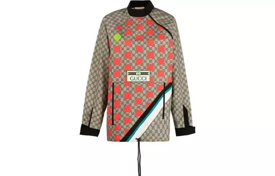 Куртка женская Gucci, бежевый / красный / черный