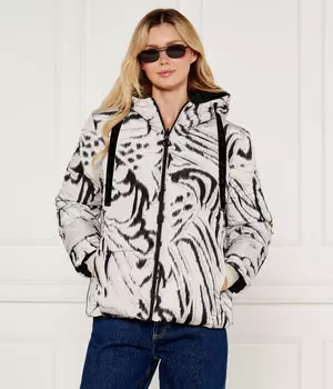 Куртка женская Guess Jeans двусторонняя, черный/белый