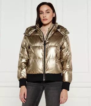 Куртка женская Guess Jeans утепленная короткая, золотой