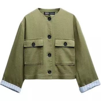 Куртка женская хаки Zara