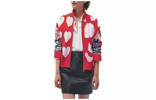 Куртка женская Hermes с принтом, красный