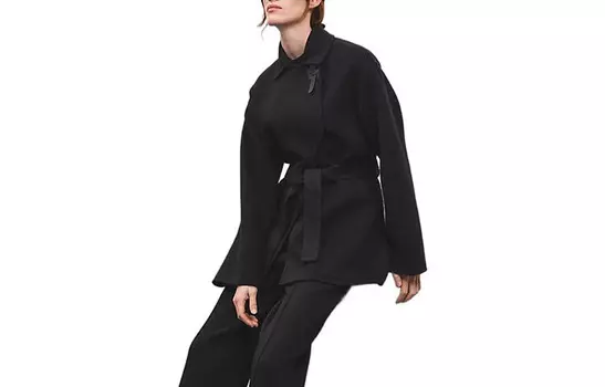 Куртка женская Hermes с широкими рукавами, черный