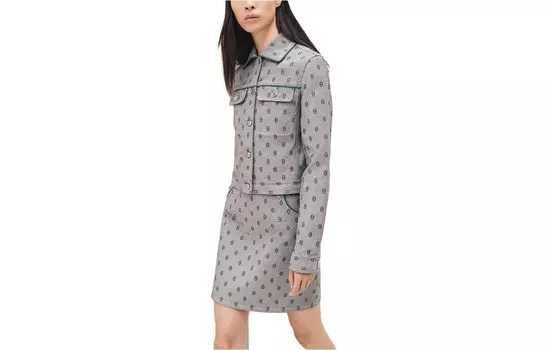 Куртка женская Hermes, серо-синий