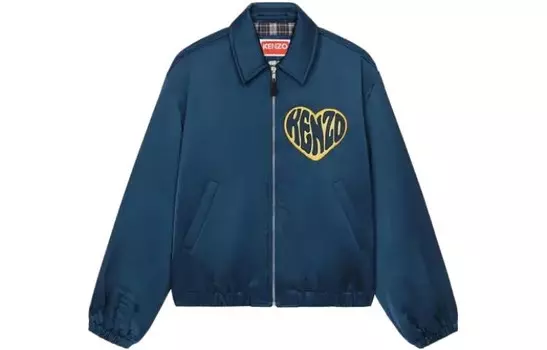 Куртка женская Kenzo Heart-patch, синий