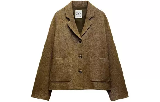 Куртка женская коричневая Zara
