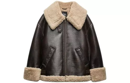 Куртка женская коричневая Zara