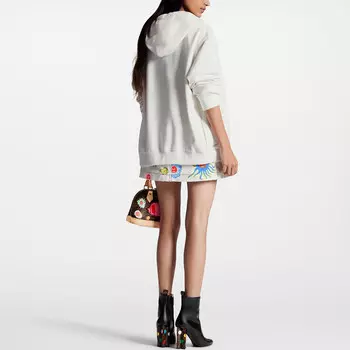 Куртка женская Louis Vuitton с капюшоном, белый