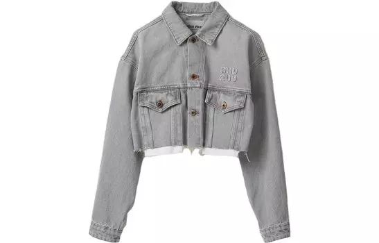 Куртка женская Miu Miu джинсовая, серый