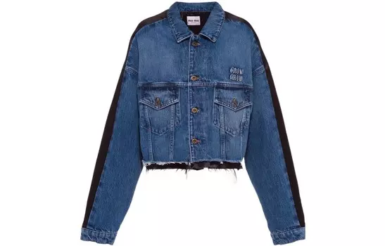 Куртка женская Miu Miu джинсовая, синий / черный