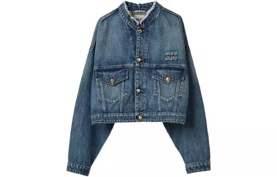 Куртка женская Miu Miu с карманами, синий