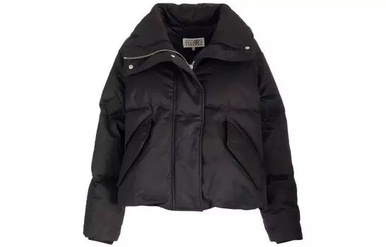 Куртка женская Mm6 Maison Margiela на молнии и заклепках, черный