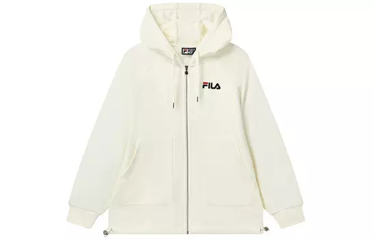 Куртка женская молочно-соленая белая Fila