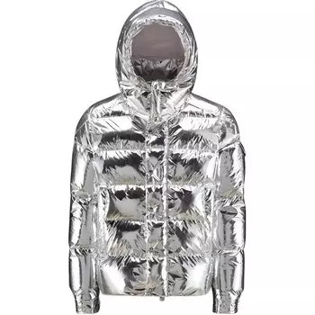 Куртка женская Moncler Maya Down, серебристый / белый