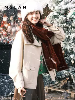 Куртка женская Mslan кожаная, черный