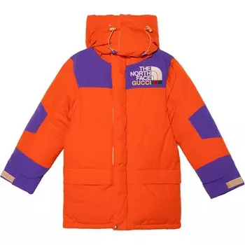Куртка женская North Face x Gucci Down, оранжевый