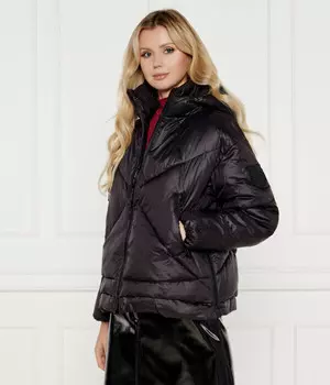 Куртка женская Pinko утепленная с капюшоном, черный