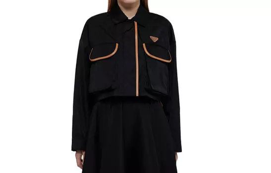 Куртка женская Prada, черный / оранжевый