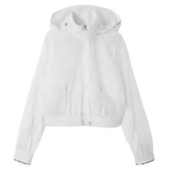 Куртка женская прозрачная белый Decathlon