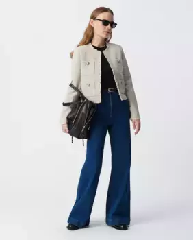 Куртка женская прямая с карманами IKKS, бежевый