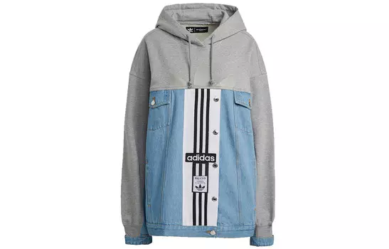 Куртка женская средняя, серо-меланжевая Adidas Originals