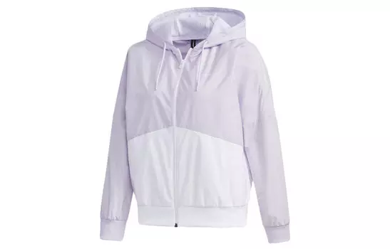 Куртка женская светло-фиолетовая/белая Adidas Neo, светло-фиолетовый/белый