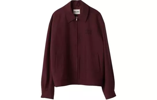 Куртка женская темно-красная Miu Miu