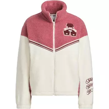 Куртка женская темно-розовый/цвет слоновой кости Adidas Originals, цвет Dark Pink / Milky White