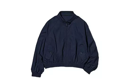 Хлопковая короткая куртка UNIQLO, 69 темно-синий