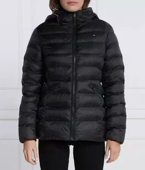 Куртка женская Tommy Hilfiger утепленная с капюшоном, черный