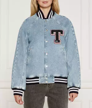 Куртка женская Tommy Jeans джинсовая свободного кроя, голубой