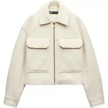 Куртка женская Zara, белый