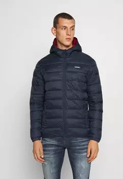 Куртка зимняя Jack & Jones JJVINCENT PUFFER HOOD, цвет Navy Blazer
