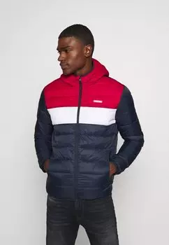 Куртка зимняя Jack & Jones JJVINCENT PUFFER HOOD, цвет Tango Red