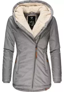 Куртка зимняя Ragwear "Гордон", с капюшоном, спортивная, уличная куртка на подкладке с капюшоном, серый