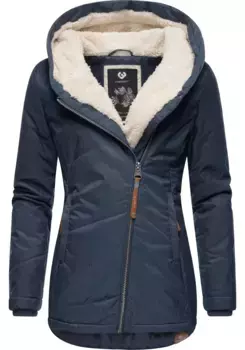 Куртка зимняя Ragwear "Гордон", с капюшоном, спортивная, уличная куртка на подкладке с капюшоном, синий