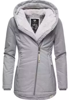 Куртка зимняя Ragwear "Гордон", с капюшоном, спортивная, уличная куртка на подкладке с капюшоном, цвет Ash