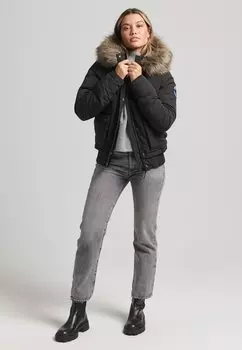 Куртка зимняя Superdry, черный