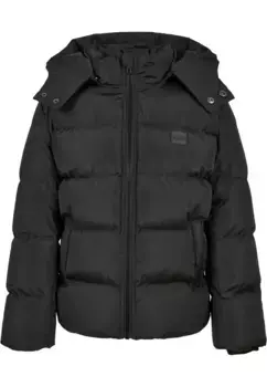 Куртка зимняя URBAN CLASSICS " Urban Classics Men's Boys Hooded Puffer Jacket" (1 шт.), с капюшоном, черный