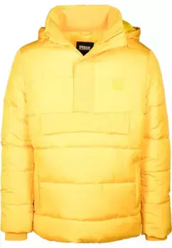 Куртка зимняя URBAN CLASSICS " Urban Classics Men's Pullover Puffer Jacket" (1 шт.), с капюшоном, желтый