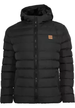 Куртка зимняя URBAN CLASSICS " Urban Classics Men's Basic Bubble Jacket" (1 шт.), с капюшоном, черный