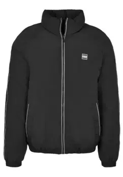 Куртка зимняя URBAN CLASSICS " Urban Classics Men's Reflective Piping Jacket" (1 шт.), без капюшона, черный