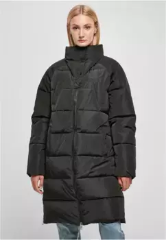 Куртка зимняя URBAN CLASSICS " Urban Classics Women's Ladies High Neck Puffer Coat" (1 шт.), без капюшона, черный