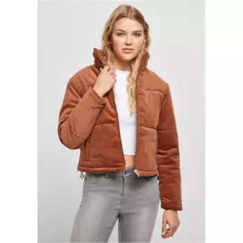 Куртка зимняя URBAN CLASSICS " Urban Classics Women's Ladies Corduroy Puffer Jacket" (1 шт.), без капюшона, цвет Toffee