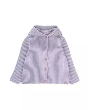 Курточка для девочки с капюшоном и застежкой на пуговицы Knot, розовый