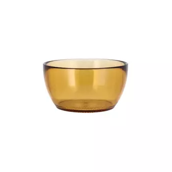 Kusintha - Чаша стеклянная янтарная d: 12 см / высота: 6 см Bitz, коричневый/прозрачный