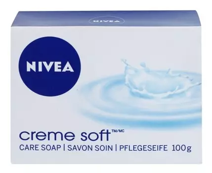 Кусковое мыло Nivea Creme Soft