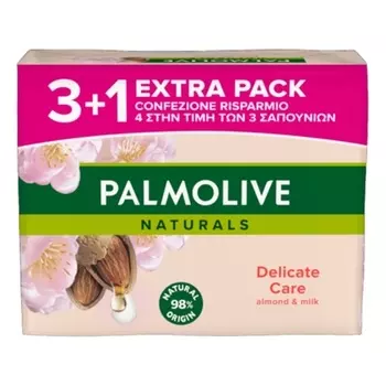 Кусок мыла «Миндаль и молоко» — 4 шт. по 90 г Palmolive