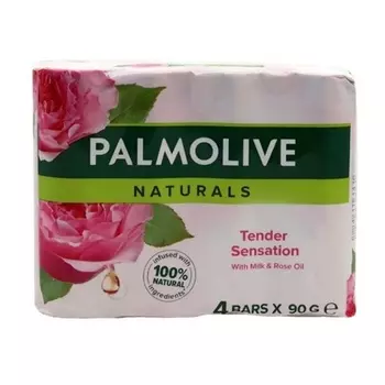 Кусок мыла Tender Sensation Rose Milk - 4 шт. по 90 г Palmolive
