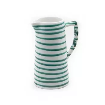 Кувшин для воды с зеленым пламенем 1,2 л/ч: 22 см Gmundner Keramik, зеленый