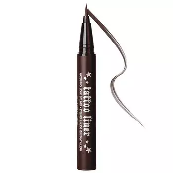 KVD Beauty Mini Tattoo Liner Vegan Водостойкая жидкая подводка для глаз, цвет Mad Max Brown